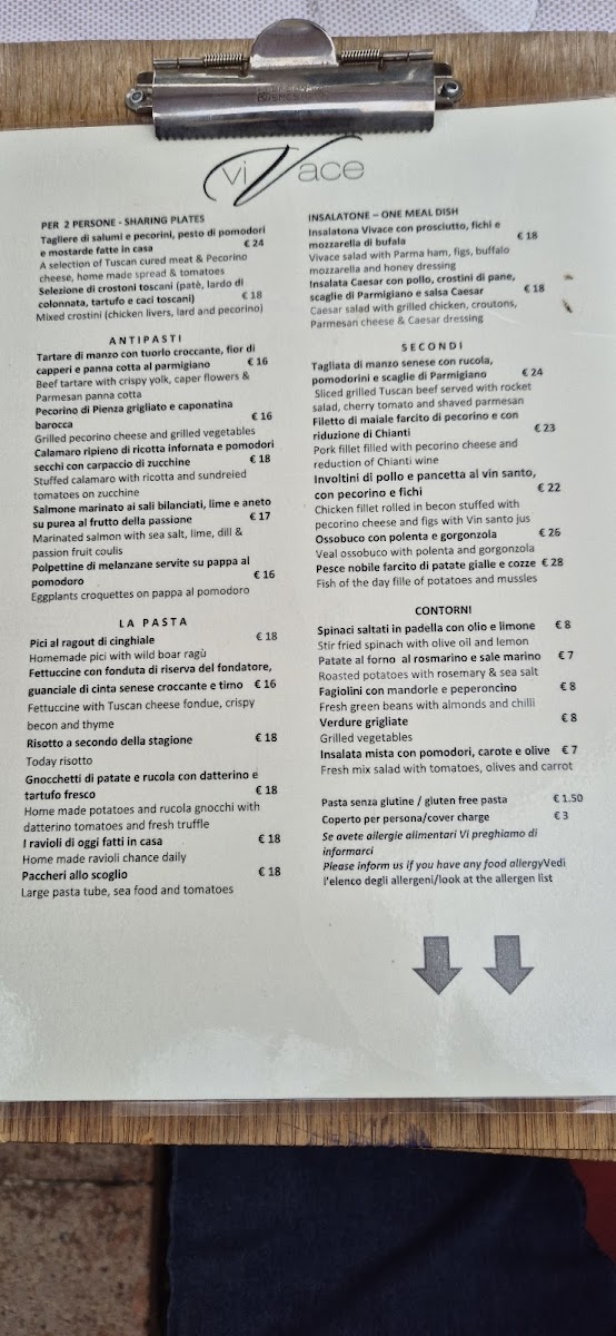 Menu Vivace Ristorante-10