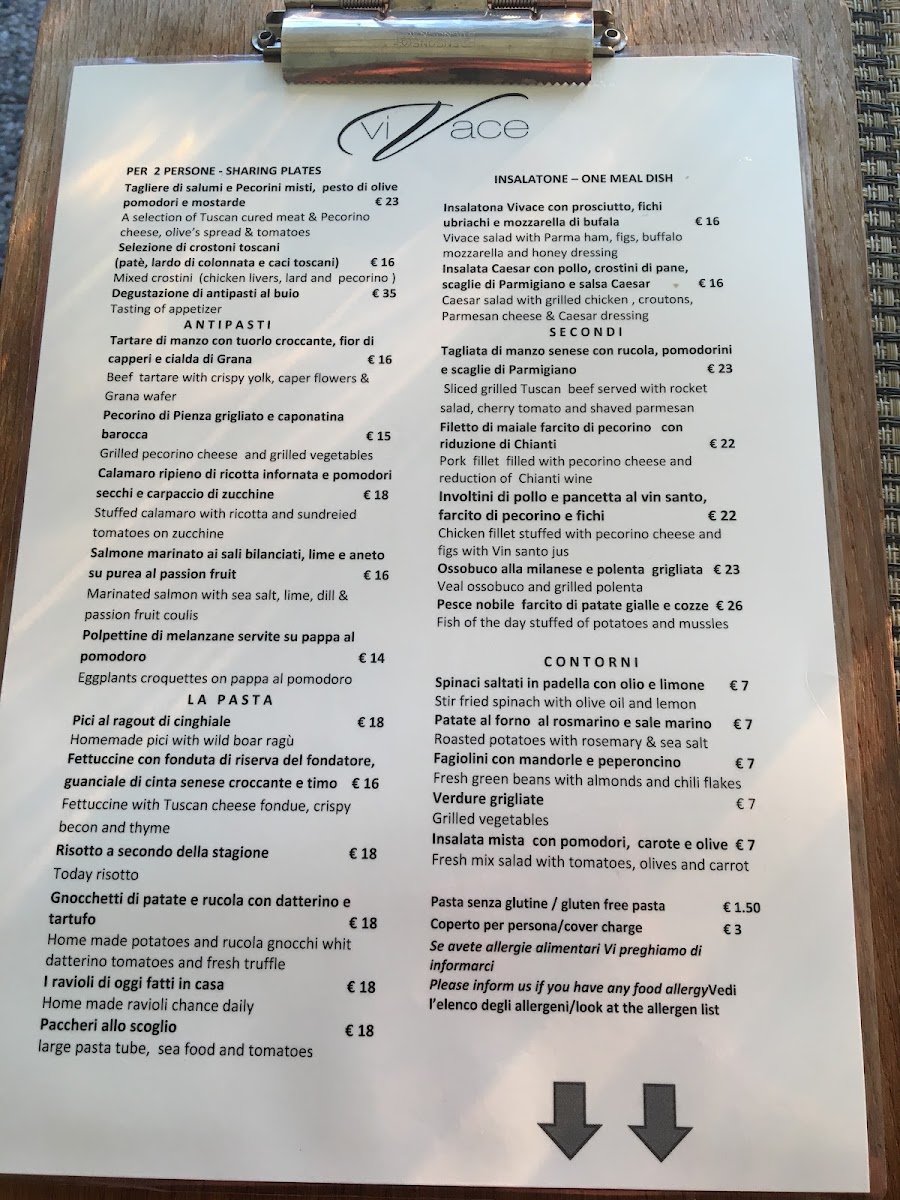 Menu Vivace Ristorante-8