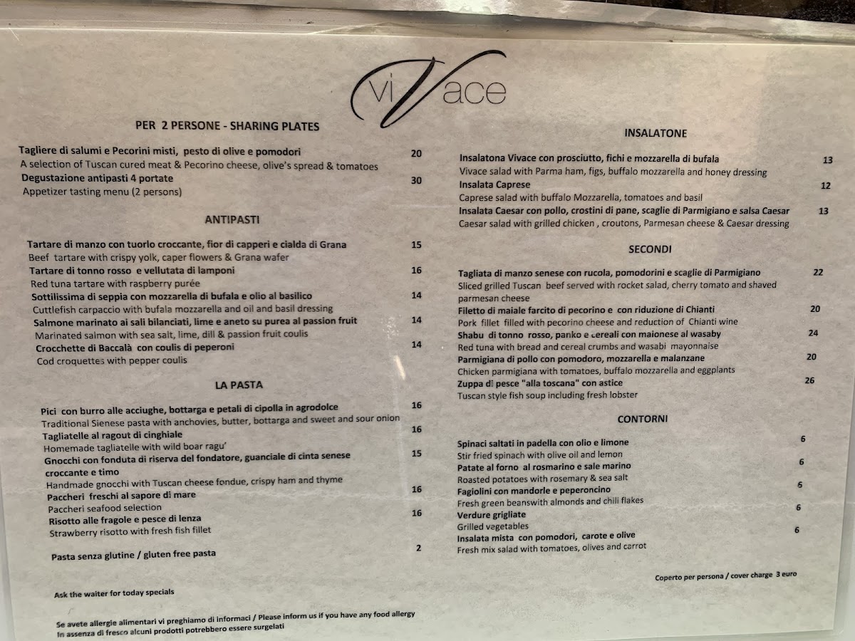 Menu Vivace Ristorante-9